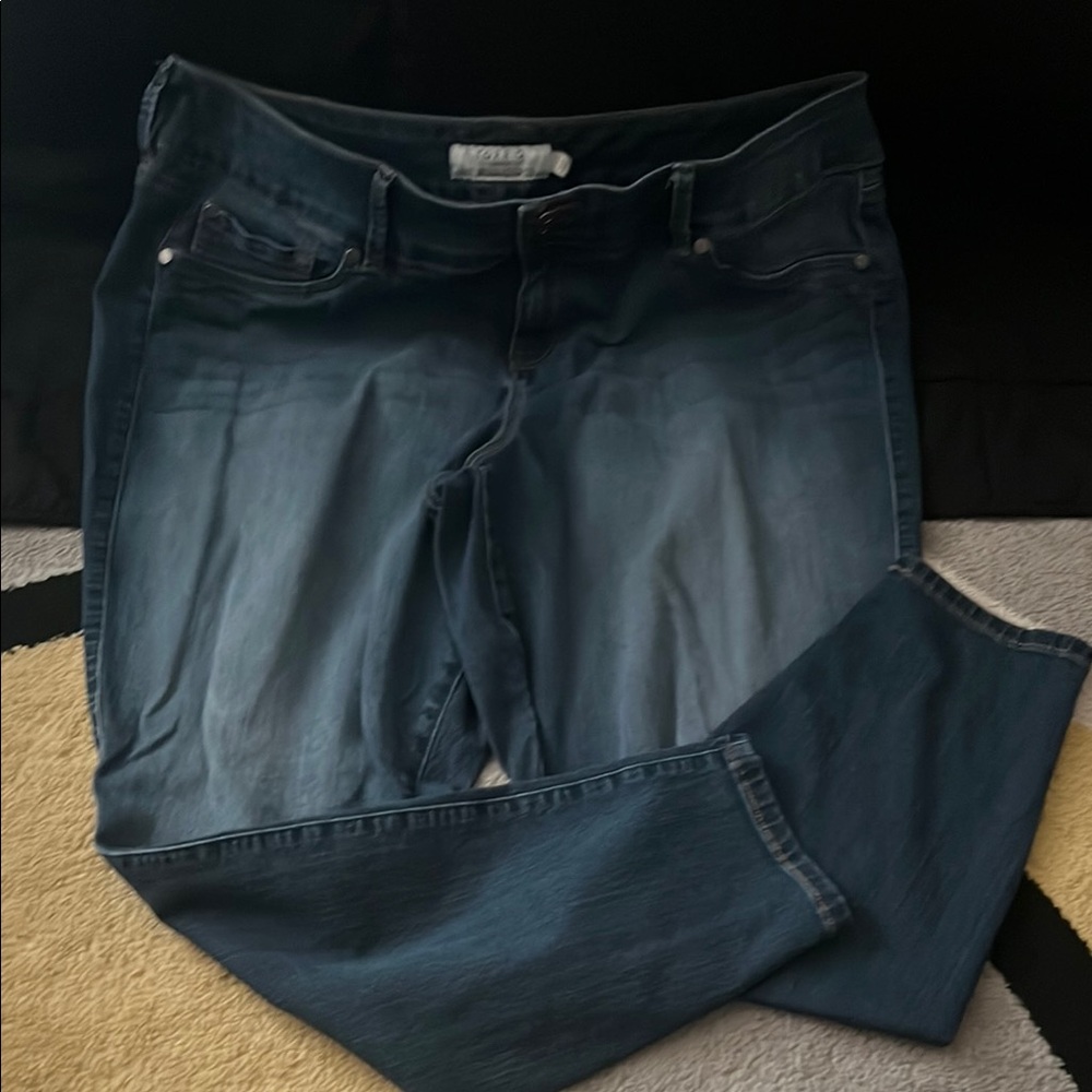 Torrid Blue Skinny Jeans Dark Wash